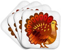 3dRose TNMGraphics Holidays - Thanksgiving Turkey - Set of 4 Coasters - Soft (CST_62708_1) by 3dRose