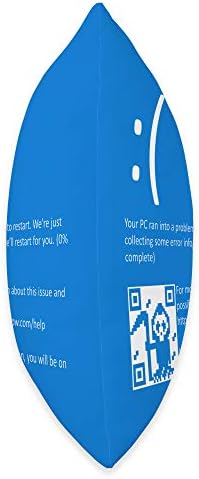 Funny Nerdy Blue Screen of Death Windows BSOD Halloween Geek Throw Pillow