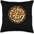 Autumn Foliage Pumpkin Decor Fall Leaves Shirt Fall Vibes Groovy Thankful Retro Hello Autumn Thanksgiving Throw Pillow, 16x16, Multicolor by Unknown