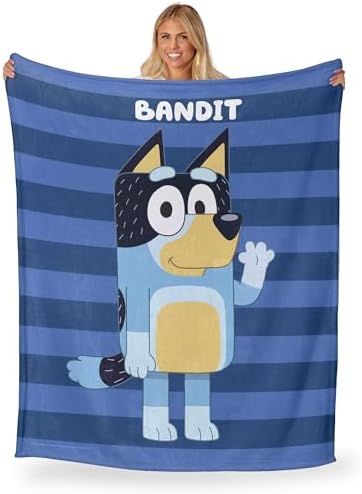 Northwest Bluey Silk Touch Throw Blanket, 50" x 60", Roll Call Bandit
