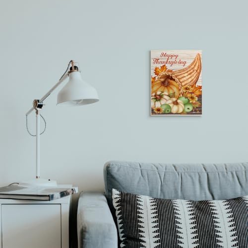 Stupell Industries 'Happy Thanksgiving Harvest Cornucopia'| Wall Plaque Art - Image 2