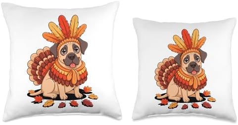 Thanksgiving Turkey Great Dane Throw Pillow - Image 3