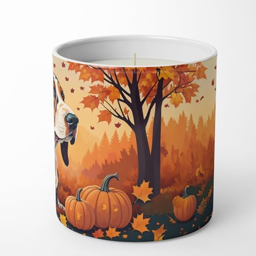 Caroline's Treasures DAC1013CDL Basset Hound Fall Decorative Soy Candle Nature Soy Wax Essential Oil Home Decor Ideal for Bedroom Kitchen Bath Office Gift, 10 oz - Image 5