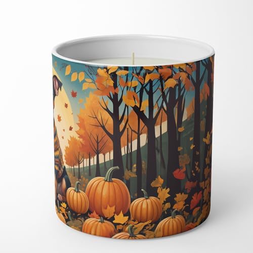 Caroline's Treasures DAC1059CDL Miniature Pinscher Fall Decorative Soy Candle Nature Soy Wax Essential Oil Home Decor Ideal for Bedroom Kitchen Bath Office Gift, 10 oz - Image 5