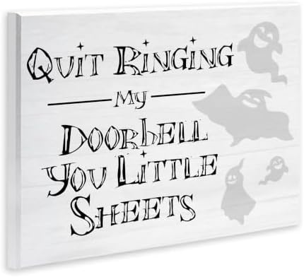 Funny Halloween Smiling Ghost, 10 x 15 Inch Mounted Print on Wall Plaque