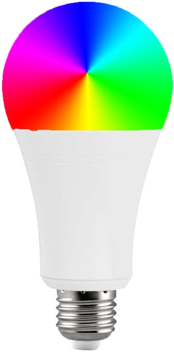 LGIDTECH FUT105 Miboxer RGBWW 12W Smart 2.4GHz RF LED Light Bulb RGB+CCT Color Changing,Color Temperature Adjustable,Memory Function,Smartphone Control via WL-Box2 Gateway (Sold Separately)