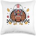 Retro Thanksgiving Turkey Football Toddler Boys Kids Throw Pillow by Unknown