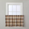 SKL Home Amber Plaid Tier Pair (2-Pack), Curtain, 24", Multi by SKLHomebySaturdayKnightLtd