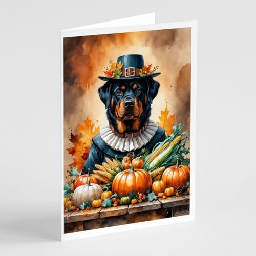 Caroline's Treasures Rottweiler Dogs Blank 5x7 Note Cards Set of 8 by CarolinesTreasures