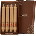 Root Candles 4-Count Unscented Smooth Collenettes, 9-Inch, Beeswax Color by RootCandles