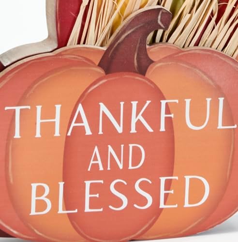Worth Imports 8.5" Tabletop Wood Thanksgiving Turkey Decoration and Centerpiece - Image 3