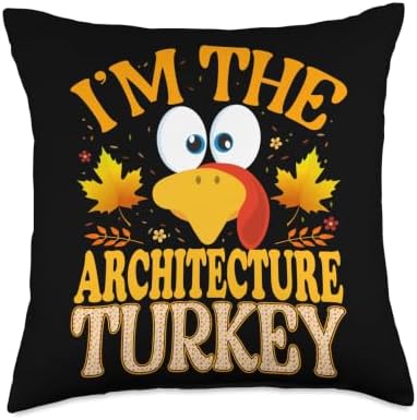 Thanksgiving Turkey I'm The Architecture Matching Throw Pillow by Unknown
