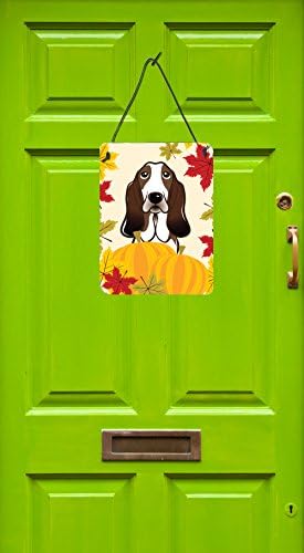 Caroline's Treasures BB2049DS1216 Basset Hound Thanksgiving Wall or Door Hanging Prints Aluminum Metal Sign Kitchen Wall Bar Bathroom Plaque Home Decor Front Door Plaque, 12x16, Multicolor - Image 2