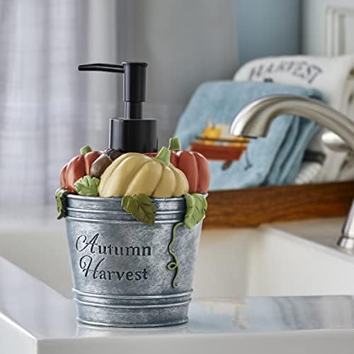 SKL Home Fall/Thanksgiving Harvest Bucket Soap/Lotion Dispenser, Multi - Image 4