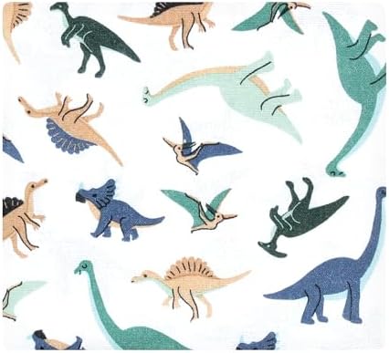 Hudson Baby Unisex Baby Cotton Poly Flannel Receiving Blankets, Dino Friends, One Size - Image 3