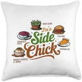 I'm A Side Chick, Grateful Thankful Blessed, Thanksgiving Throw Pillow by HadleyDesigns