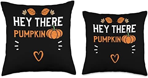 Thanksgiving: Hey There Pumpkin - Pumpkin Sayings Throw Pillow - Image 3