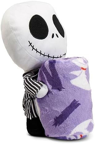 Northwest Character Hugger Pillow & Silk Touch Throw Blanket Set, 40" x 50", Nightmare Before Christmas - Nightmare Friends