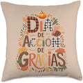 Dia De Accion De Gracias Ideas Kids Hispanic Thanksgiving Throw Pillow by Unknown