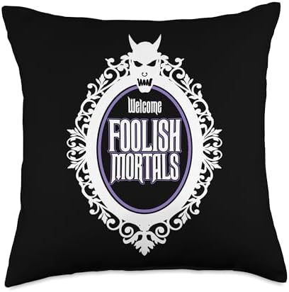 Welcome Foolish Mortals Throw Pillow