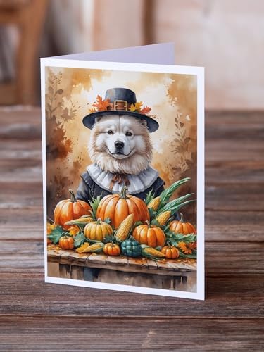 Caroline's Treasures Samoyed Dogs Blank 5x7 Note Cards Set of 8 - Image 2