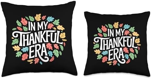 In My Thankful Era Friendsgiving Thanksgiving Throw Pillow - Image 3
