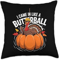 Pumpkin Design Fall Throw Pillow by Unknown