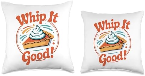 Whip It Good Funny Pumpkin Pie Thanksgiving Baking Humor Throw Pillow - Image 3