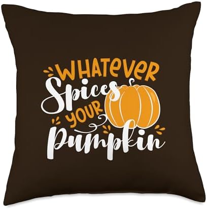 Whatever Spices Your Pumpkin Funny Thanksgiving Dinner Adult Throw Pillow by Unknown