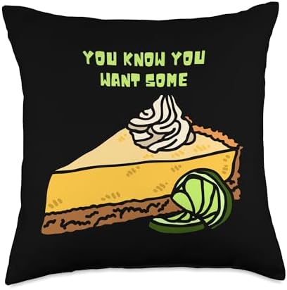 Key Lime Pie Christmas Thanksgiving Dessert Throw Pillow, 18x18, Multicolor by Unknown
