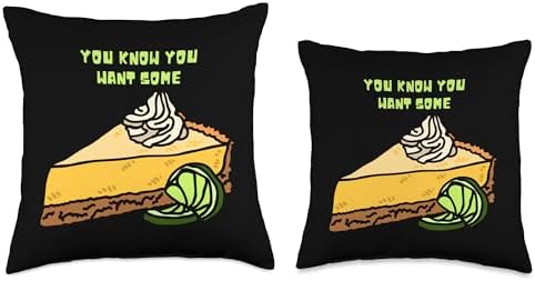 Key Lime Pie Christmas Thanksgiving Dessert Throw Pillow, 18x18, Multicolor - Image 3