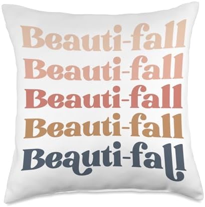 Beautiful Fall beauti-fall autumn harvest love Thanksgiving Throw Pillow by Unknown