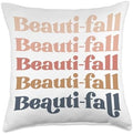 Beautiful Fall beauti-fall autumn harvest love Thanksgiving Throw Pillow by Unknown