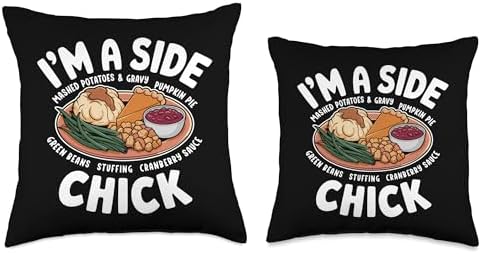 I'm A Side Chick, Grateful Thankful Blessed, Thanksgiving Throw Pillow - Image 3