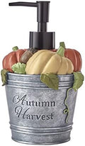 SKL Home Fall/Thanksgiving Harvest Bucket Soap/Lotion Dispenser, Multi by SKLHomebySaturdayKnightLtd