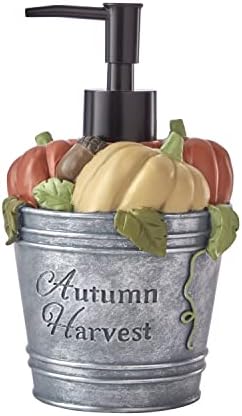 SKL Home Fall/Thanksgiving Harvest Bucket Soap/Lotion Dispenser, Multi by SKLHomebySaturdayKnightLtd