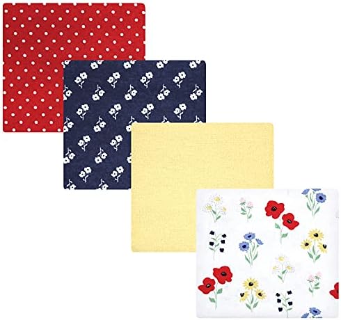 Hudson Baby Unisex Baby Cotton Flannel Receiving Blankets, Wildflower, One Size by HudsonBaby
