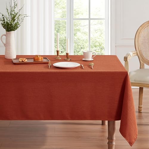 Laura Ashley Esme Decorative Tablecloth, 60" x 84", Spice - Image 4