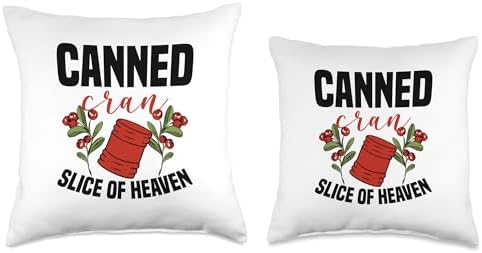 Canned Cranberry Sauce Cranberry Jelly Throw Pillow - Image 3