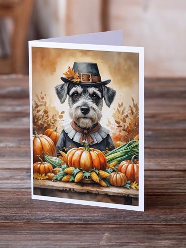 Caroline's Treasures Schnauzer Dogs Blank 5x7 Note Cards Set of 8 - Image 2