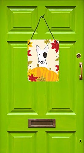 Caroline's Treasures BB2015DS1216 Bull Terrier Thanksgiving Wall or Door Hanging Prints Aluminum Metal Sign Kitchen Wall Bar Bathroom Plaque Home Decor Front Door Plaque, 12x16, Multicolor - Image 2