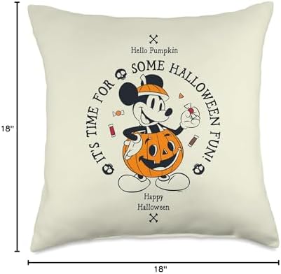 Disney Mickey Mouse Vintage Halloween Fun Throw Pillow