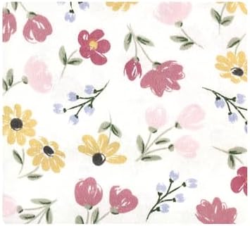 Hudson Baby Unisex Baby Cotton Poly Flannel Receiving Blankets, Soft Painted Floral, One Size - Image 3