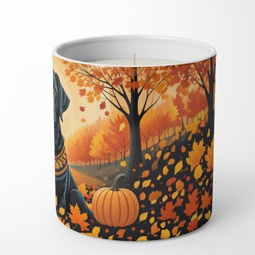 Caroline's Treasures DAC1054CDL Black Labrador Retriever Fall Decorative Soy Candle Nature Soy Wax Essential Oil Home Decor Ideal for Bedroom Kitchen Bath Office Gift, 10 oz - Image 5