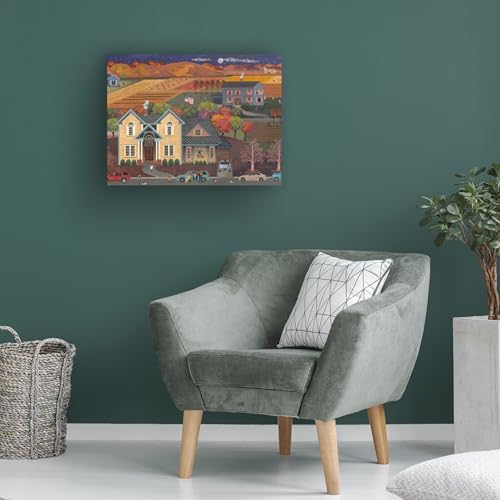 Wrapped Canvas Wall Art - Julie Pace Hoff 'Thanksgiving Americana' Wall Art for Living Room, Bedroom, or Office Décor - 14x19 - Image 4