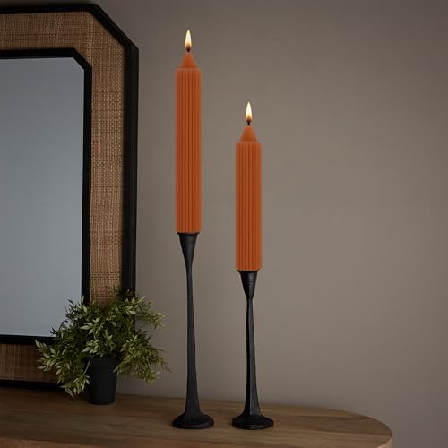 Root 4-Count Unscented Grecian Collenette Candles, 9-Inch, Rust - Image 2