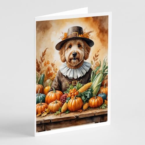 Caroline's Treasures Goldendoodle Dogs Blank 5x7 Note Cards Set of 8 by CarolinesTreasures