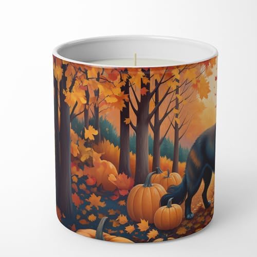 Caroline's Treasures DAC1017CDL Belgian Sheepdog Fall Decorative Soy Candle Nature Soy Wax Essential Oil Home Decor Ideal for Bedroom Kitchen Bath Office Gift, 10 oz - Image 3