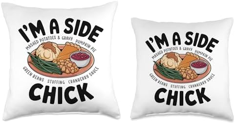 I'm A Side Chick, Grateful Thankful Blessed, Thanksgiving Throw Pillow - Image 3