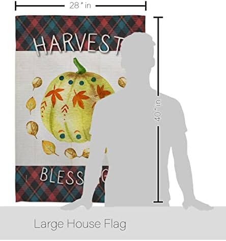 Fall Tapestry Wood Dowel Set Rod Home Banner Textile Poster Flag Stand Pole Room Wall Scroll Hanging Colorful Pumpkin Thanksgiving Indoor Decor, Autumn Gifts Made in USA - Image 2